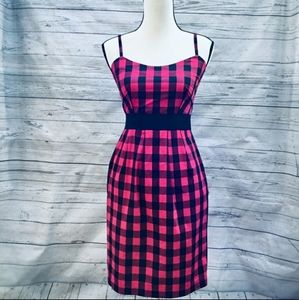 NWOT Betsey Johnson Pink Buffalo Check Dress 4